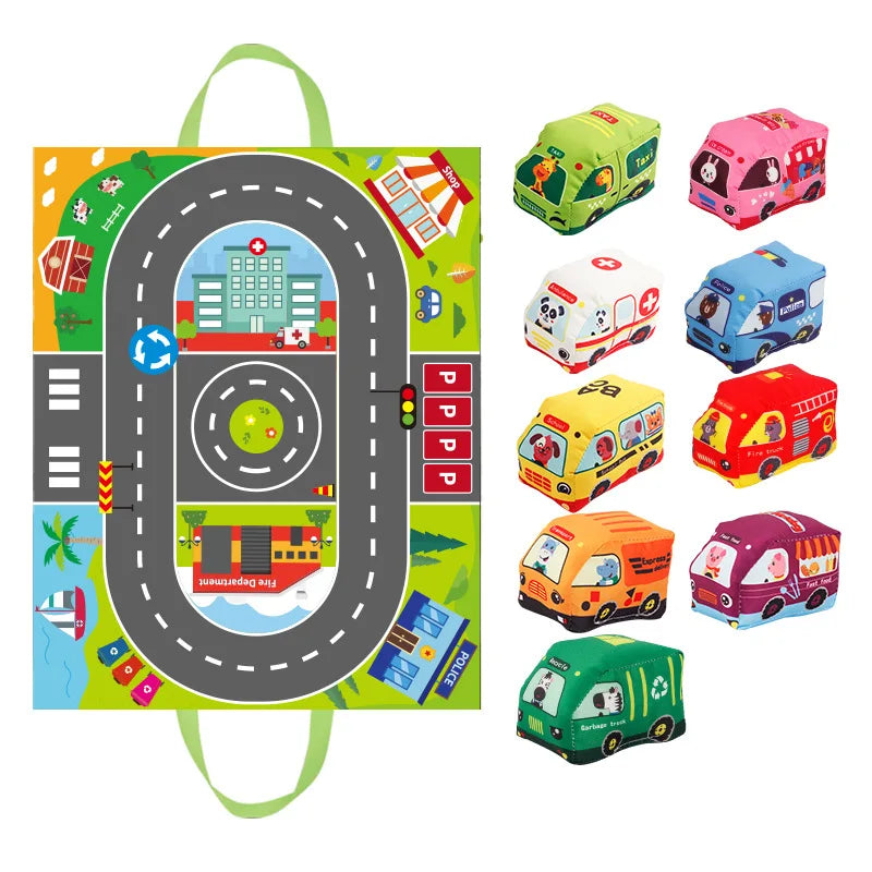 Car Playmat™ - Cartoon Adventures - Car Playmat