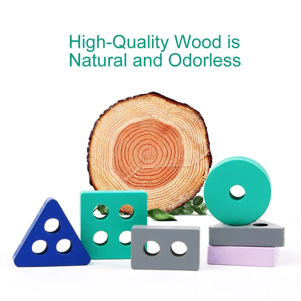 Woods™ – Block Fun Stacking - Geometric Blocks