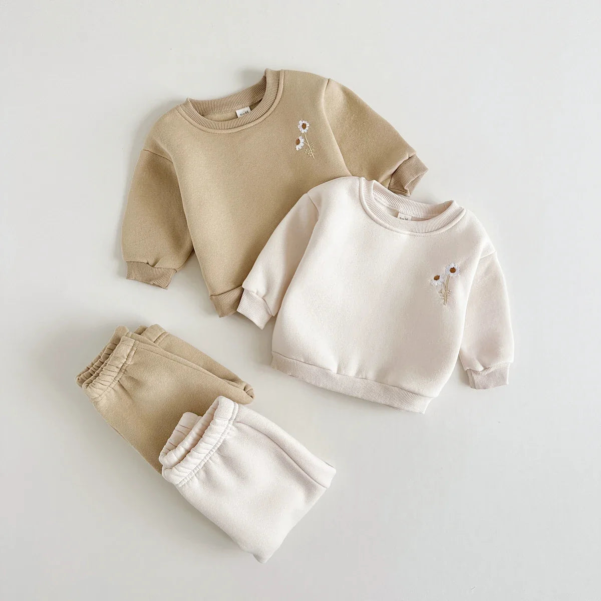 Mini Fashion™ - Warm & Comfortable - Tracksuit with Floral Embroidery