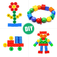Thumbnail for Rainbow Lacing Beads™ – Playful Stringing - Rainbow beads with lace