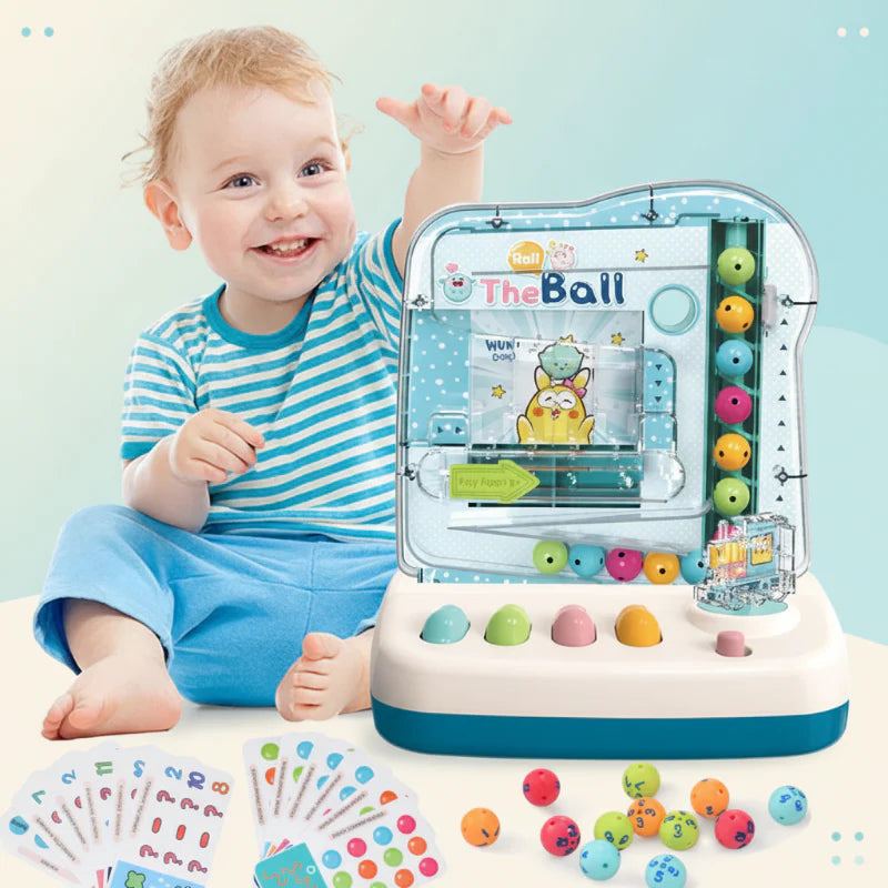 Montessori Math Track Game – Learning & Logic – Ball Track Game