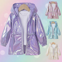 Thumbnail for LumiBreeze – Shiny & Light – Children's Raincoat with Hood