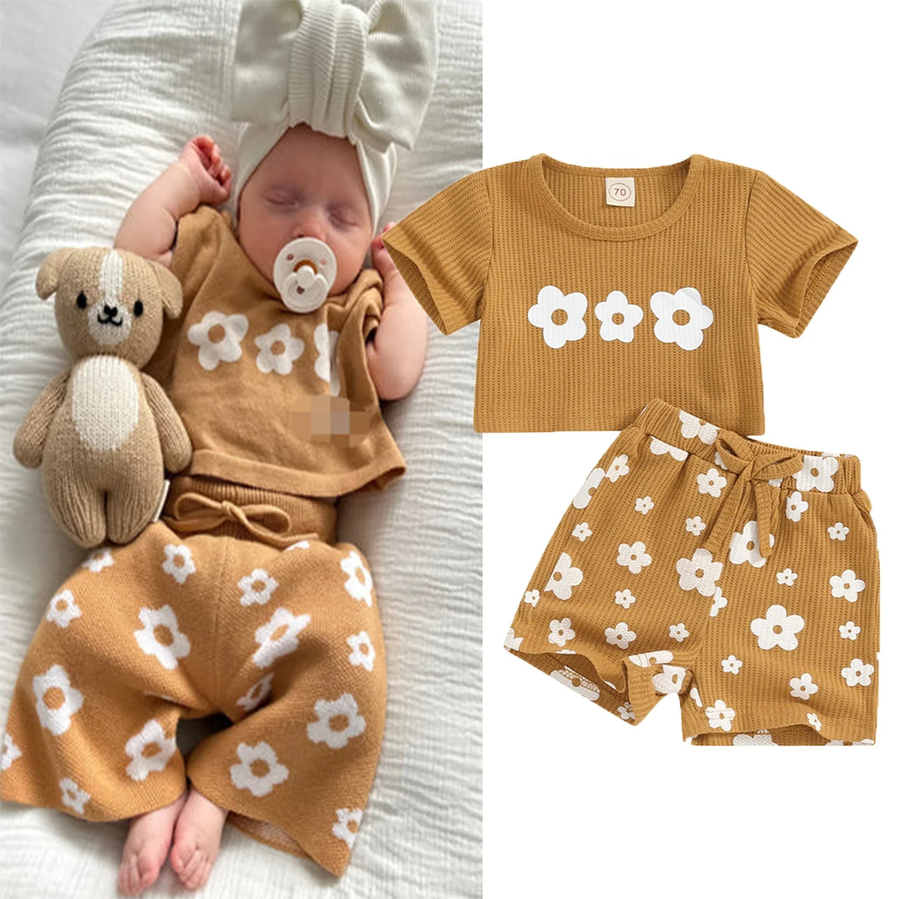 Mini Fashion™ - Comfortable and Stylish - Baby Girl Summer Set