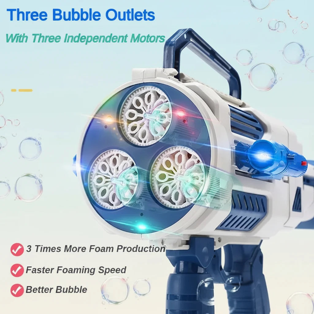 Light Up Bubble Gun – Play & Music – Bubble Blower