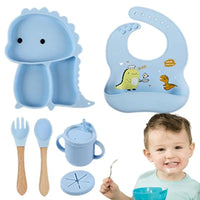 Thumbnail for Dino Tablewear Set™ - 7-piece set - Silicone Children's Tableware