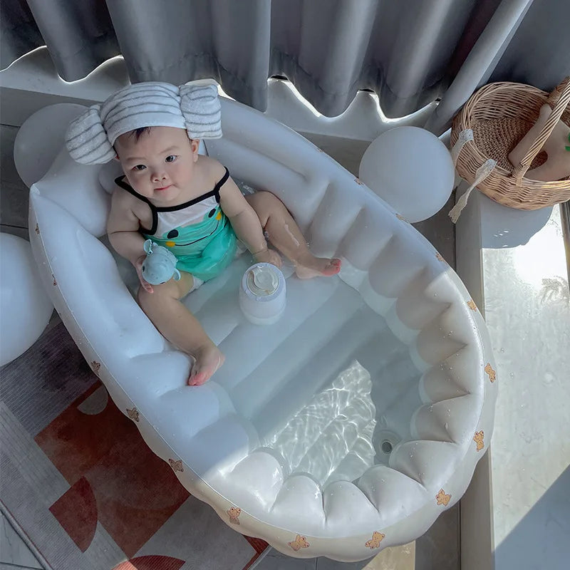 Blow Up Baby Bath™ - for Little Water Rats - Inflatable Baby Bath