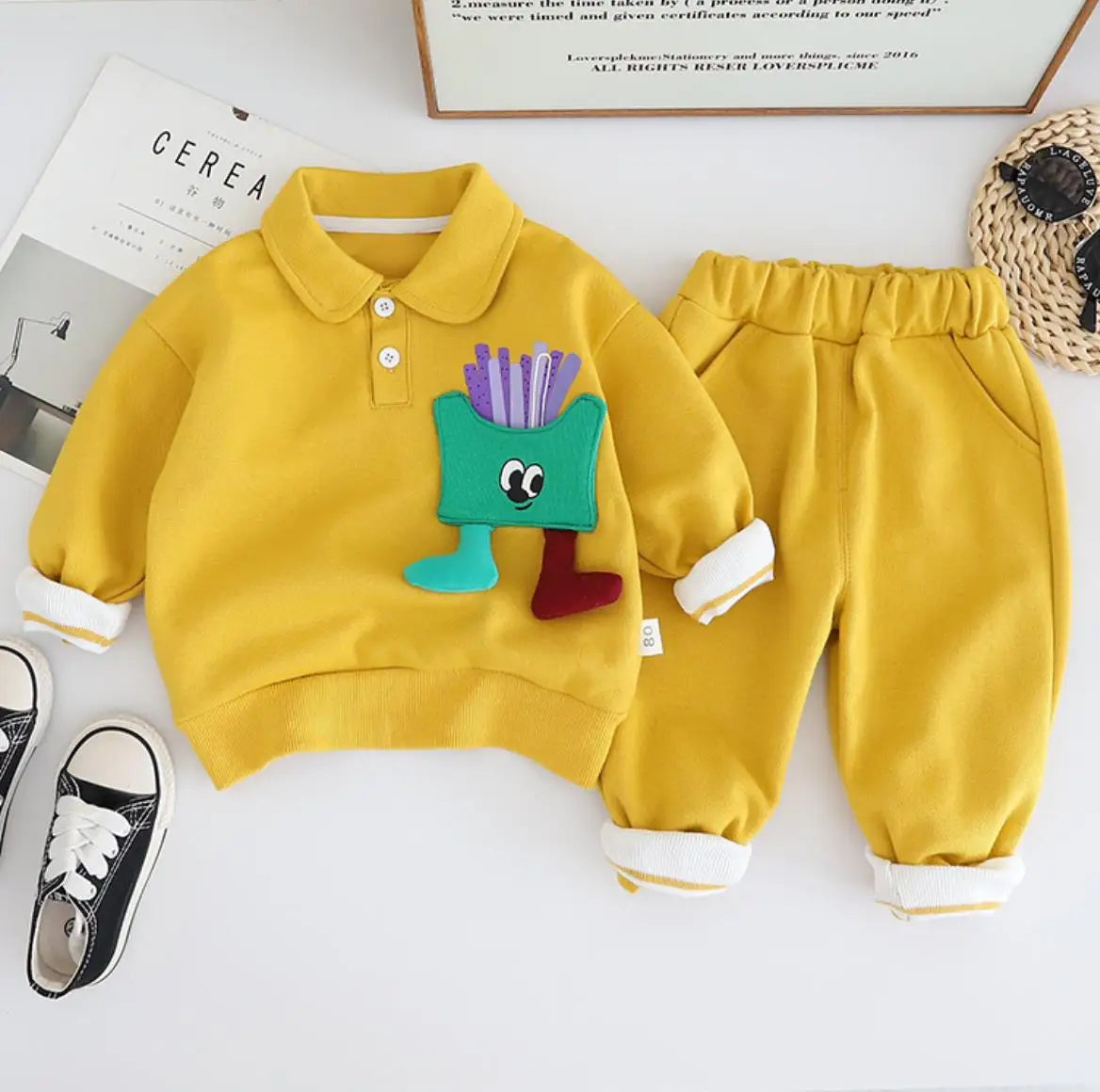 Mini Fashion™ - Cute Fries - Two-piece Outfit