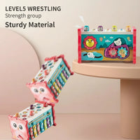 Thumbnail for Montessori Hammering Toy – Motor Skills & Learning – 8-in-1 Play Set