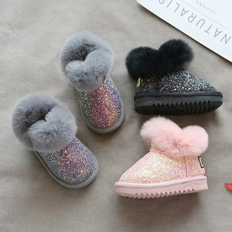 Mini Fashion™ - Warm & Stylish - Glitter Children's Winter Shoes