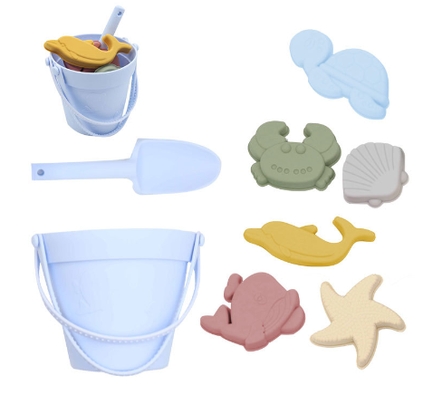 Silicone Beach Set™ - Beach Bucket Sand Adventure - Silicone Beach Set