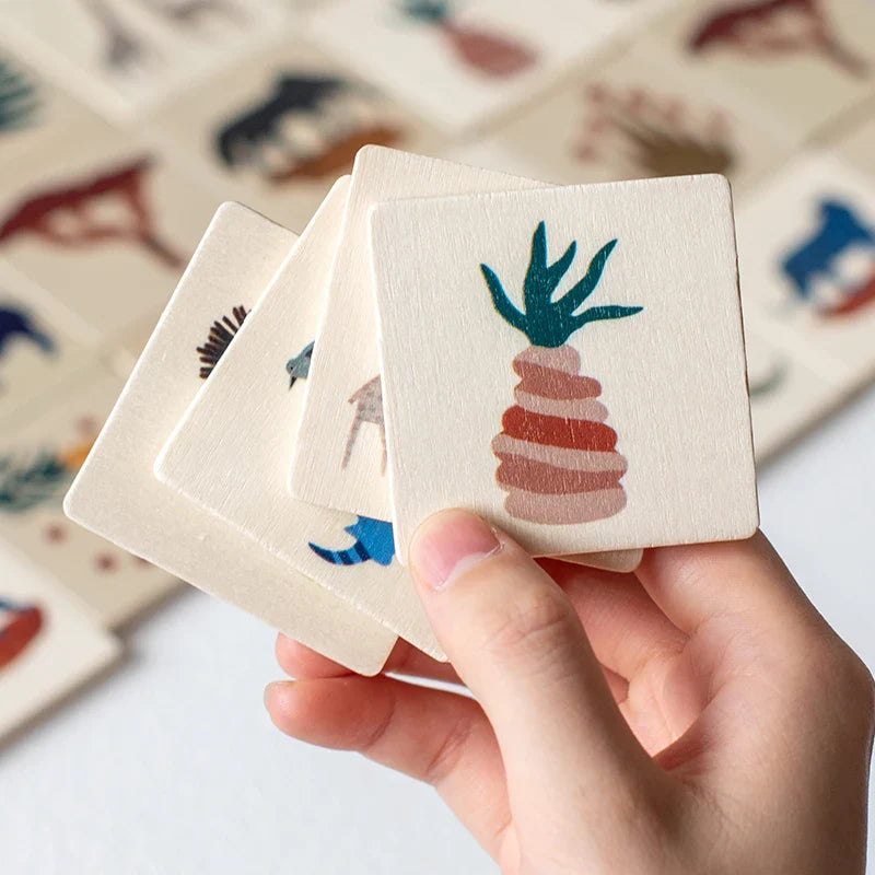 MemoryMatch – Wood & Educational – Jungle Memory Game