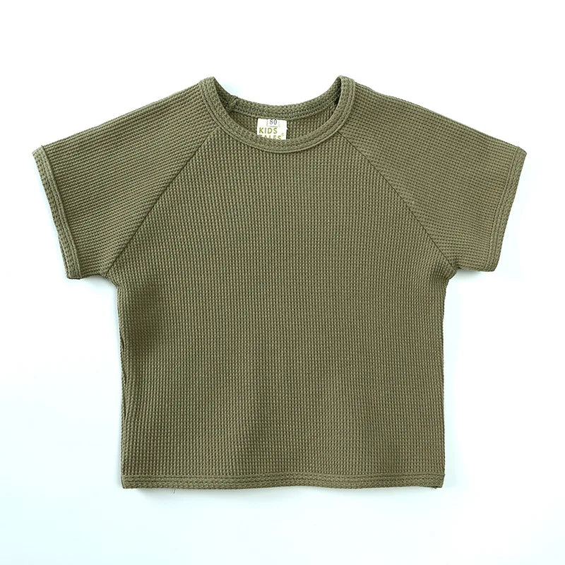 Mini Fashion™ - Summer rib fabric clothing set.