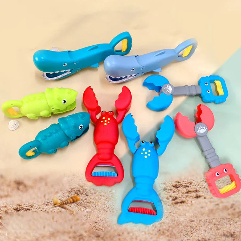 Beach Claw Toy™ – Scribble Lobster - Sand Grab Shark