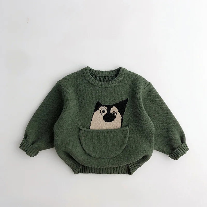 Mini Fashion™ - Cute Print with Pouch - Animal Sweater