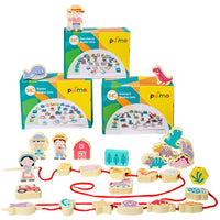Thumbnail for Lace & Thread™ – Stacking & threading game - stringing beads