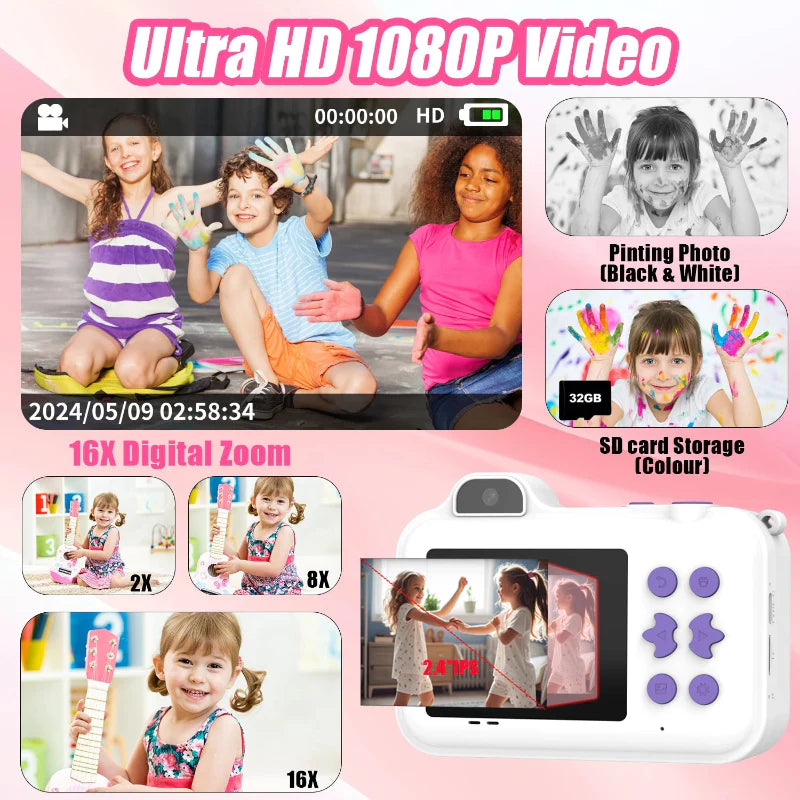 Instant Print Camera – Creative & Interactive – Instant Kids' Camera