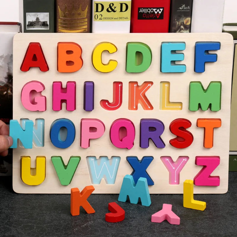 AlphaBlocks – Wooden & Educational – 3D letter puzzle