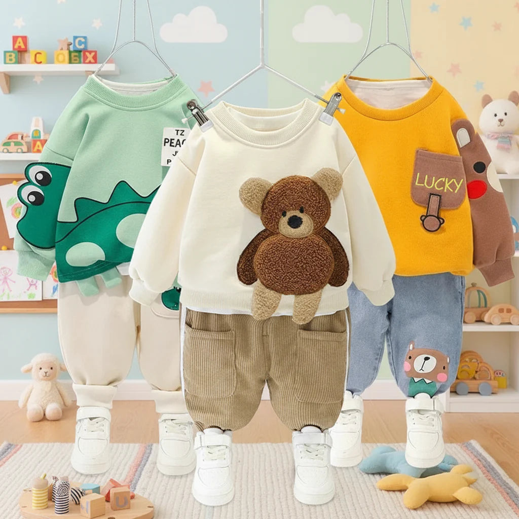 Mini Fashion™ - Warm & Soft – Two-Piece Children's Clothing Set