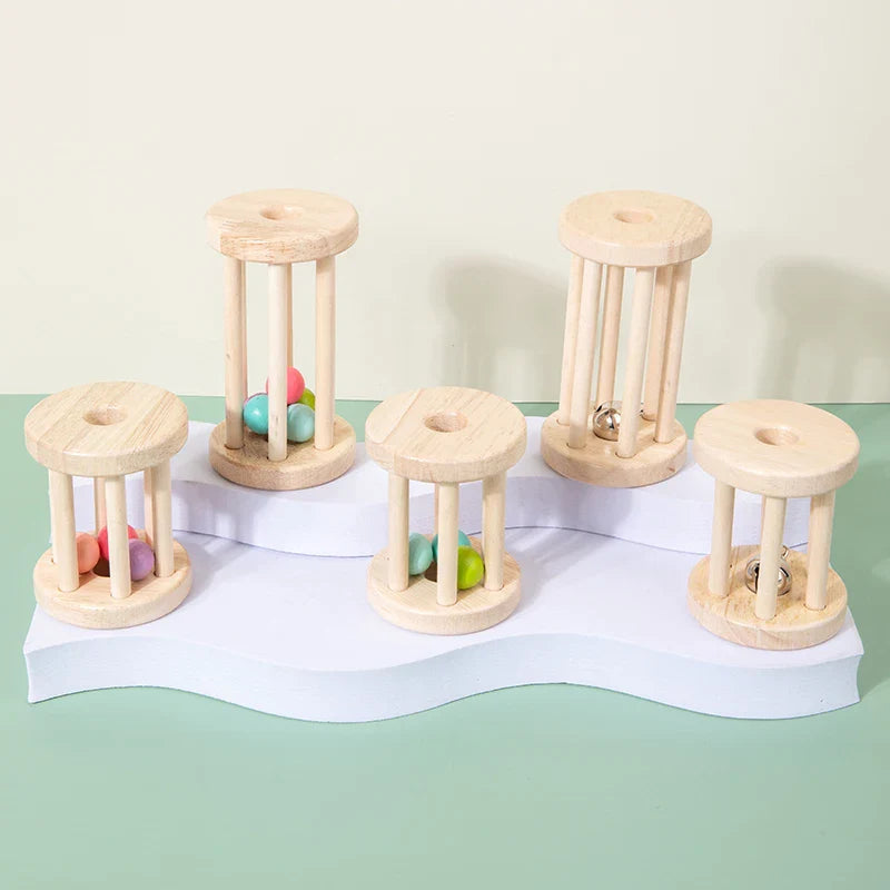 Music Rattle™ – Merry Roller Cage - Wooden Rattle Toys