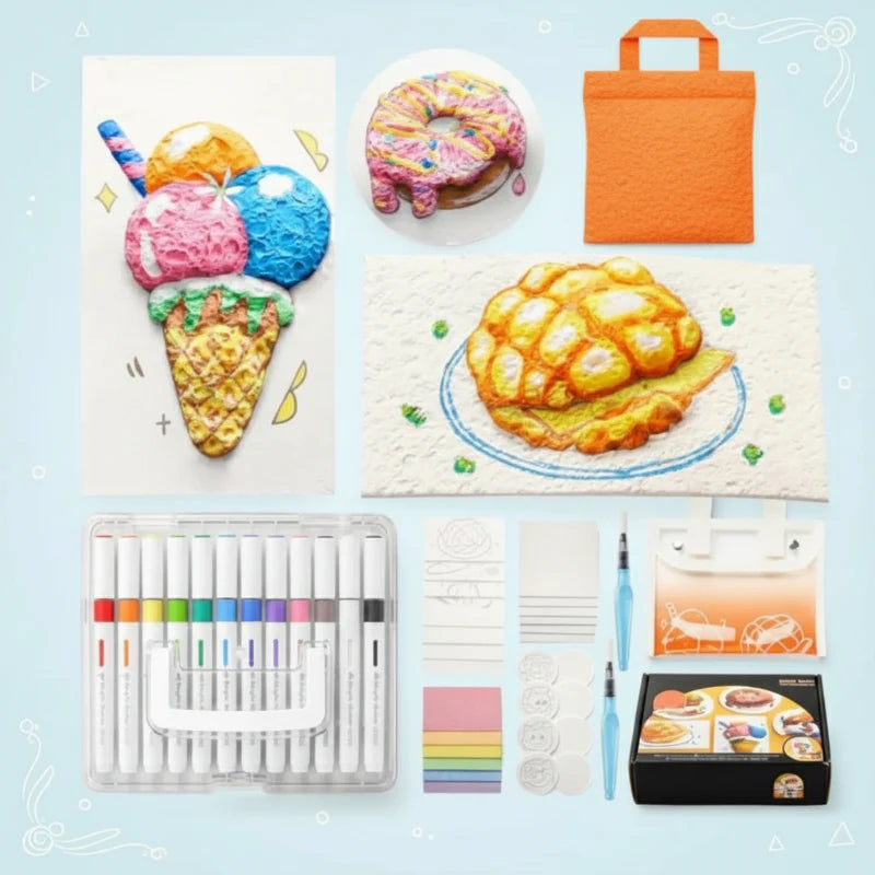 MagicFoam – Colorful and creative – Creative Texture Pen Set