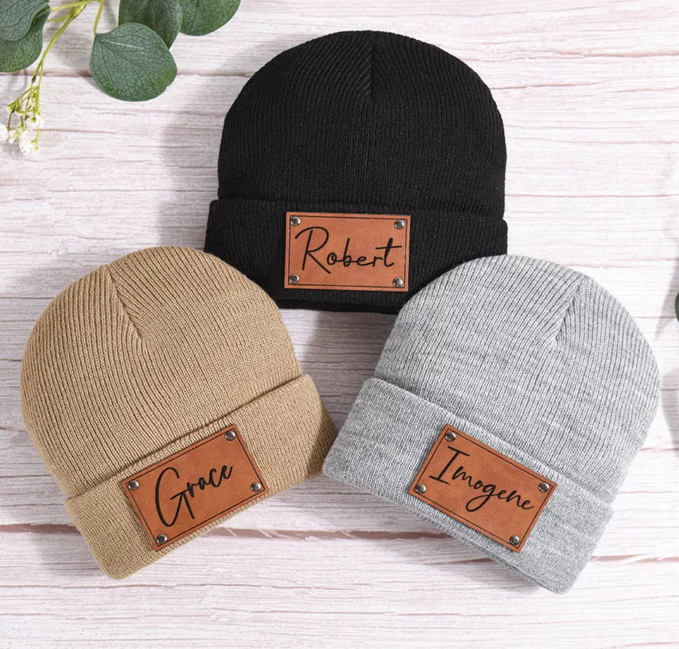 Mini Fashion™ - Own Font - Personalized Beanie Hat