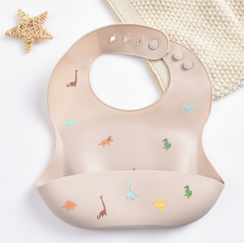 Silicone Bib - Waterproof & Fashionable - Silicone Baby Bib