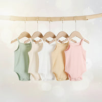 Thumbnail for Summer Bodysuit – Lightweight & Comfortable – Knitted Baby Romper