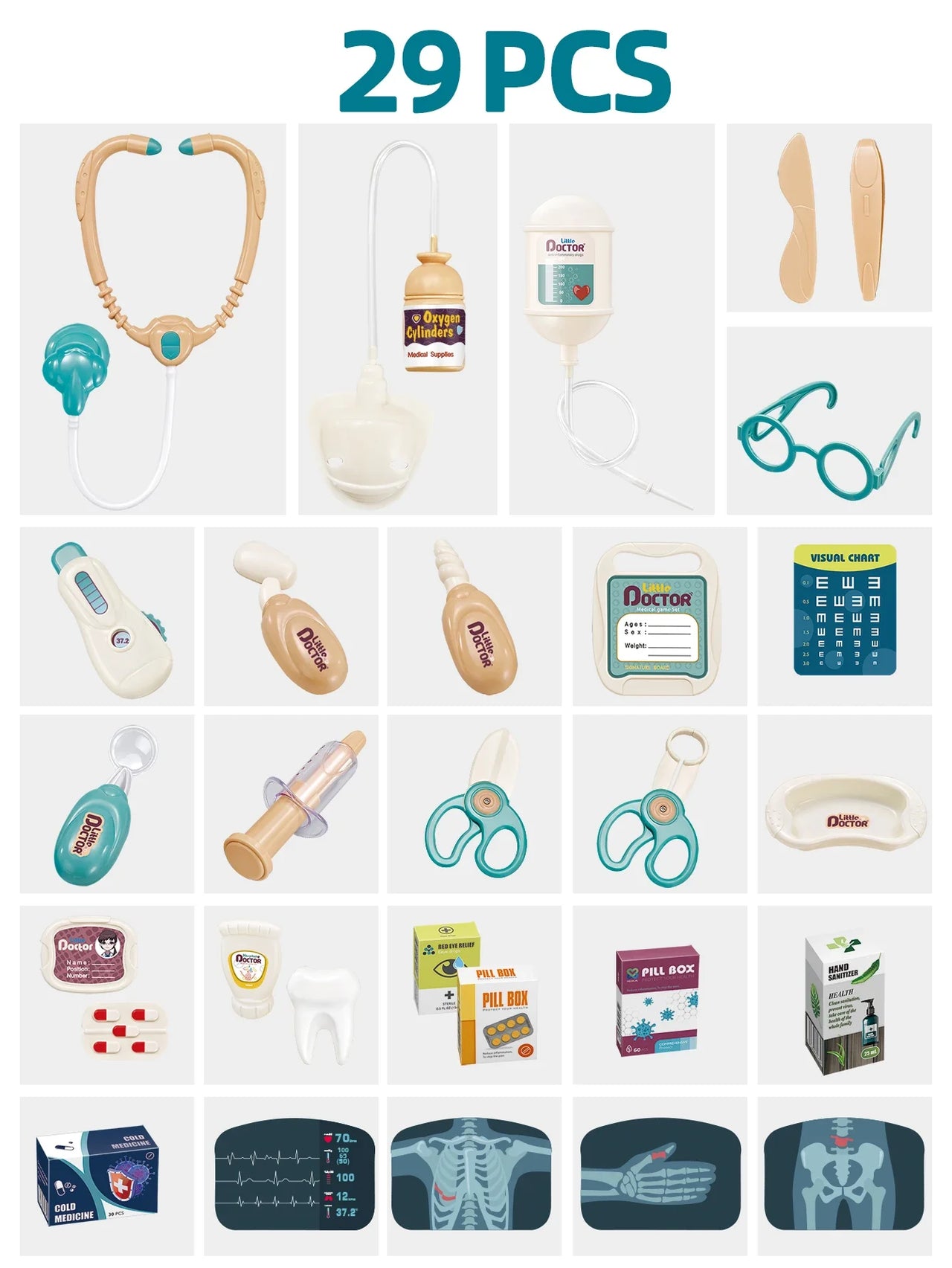 Mini Medic - Caring & Smart - Doctor Cart Toy Set