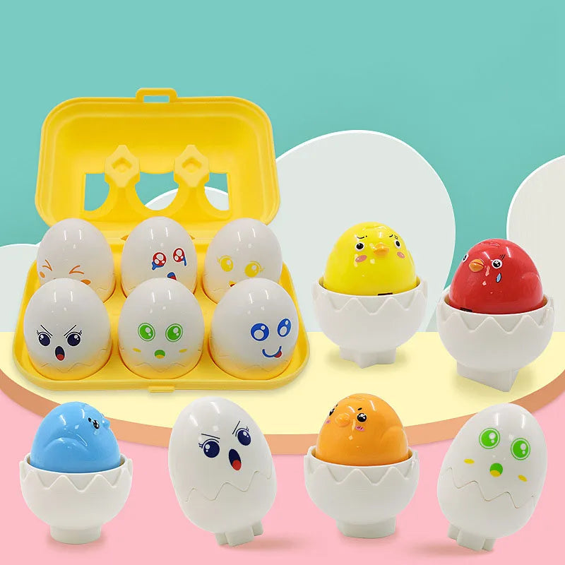 Montessori 3D Eggs Puzzle – Fun for Easter - Egg Sorting Game