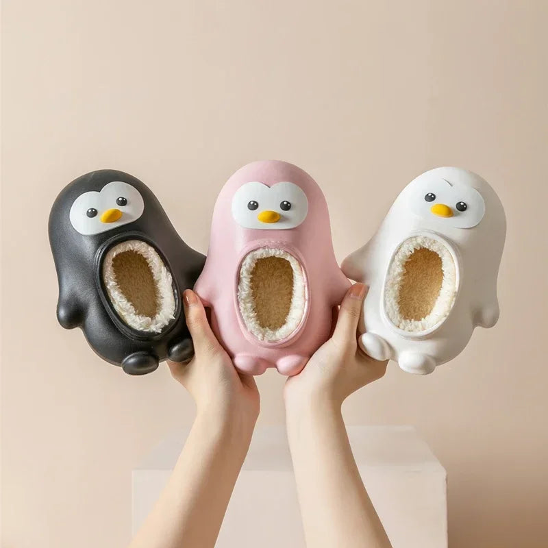 Mini Fashion™ - Warm & Fun - Children's Penguin Slippers