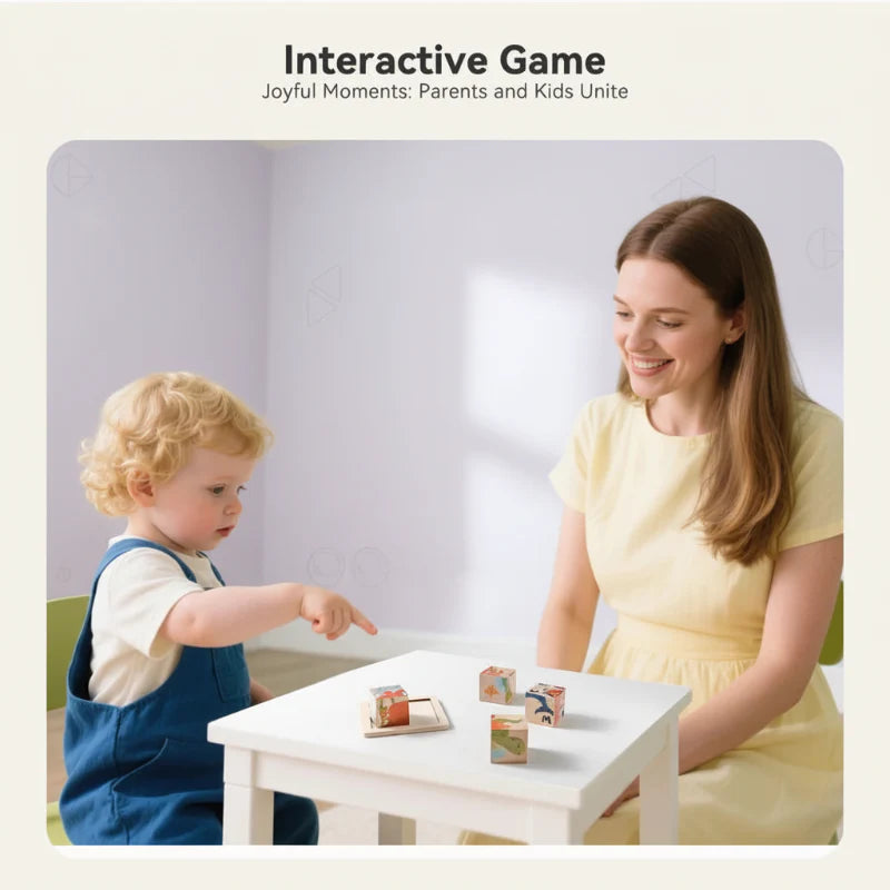 WoodMind – Creative & Educational – 6-in-1 Montessori Animal Wooden Puzzle