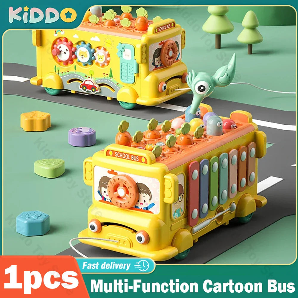 Cartoon Bus Toy™ - Bus Full of Fantasy - Multifunctional Toy Car