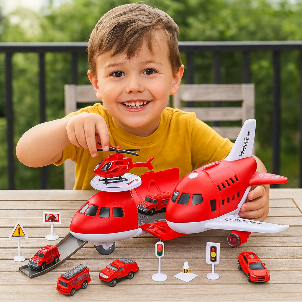 MiniAirBase – Interactive & Educational – Airport Play Set With Vehicles