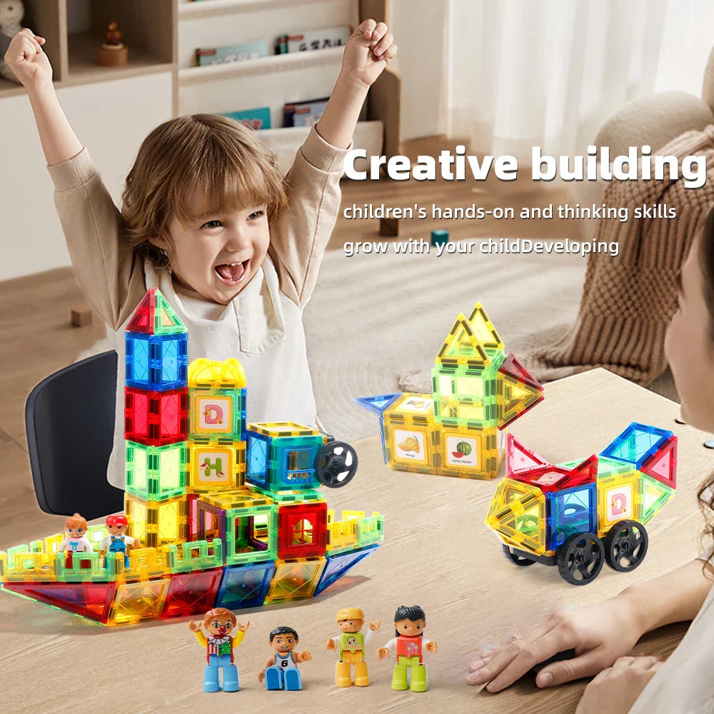 Magnet Toys™ - Develop Creativity - Magnetic Tiles