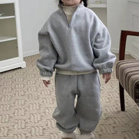 Thumbnail for Mini Fashion™ - Zipper Fleece Tracksuit