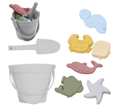 Silicone Beach Set™ - Beach Bucket Sand Adventure - Silicone Beach Set