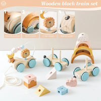 Thumbnail for Lunar Train™ - Dream Train - Wooden Stacking Toys