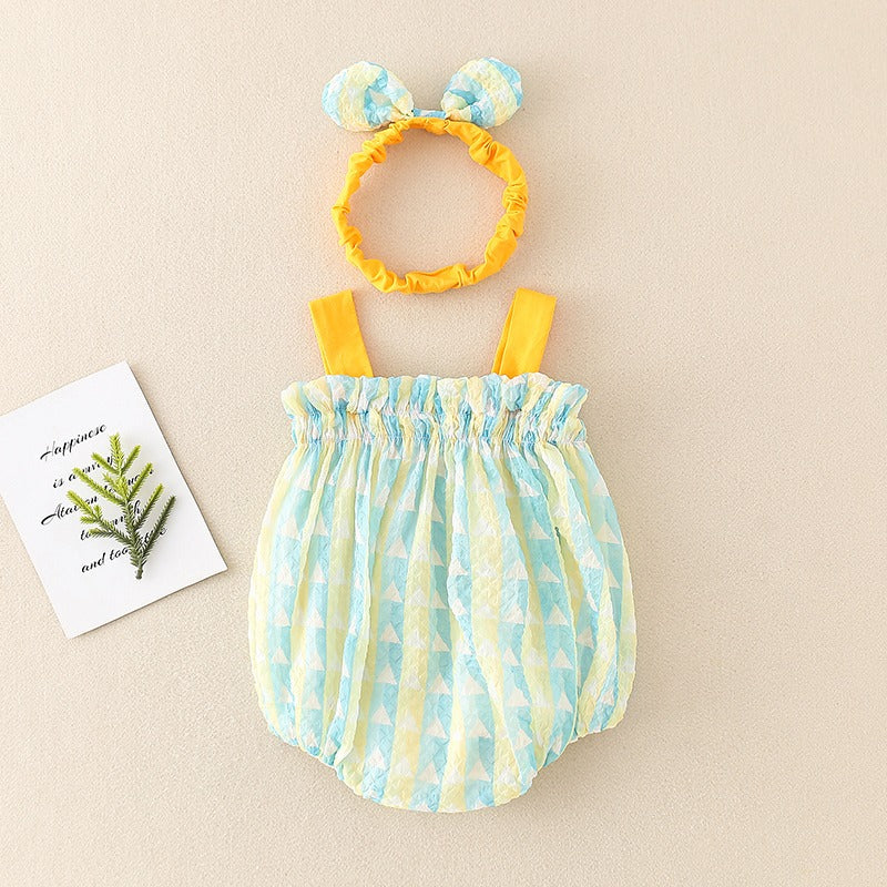 Mini Fashion™ - Airy and Cool - Girls Romper