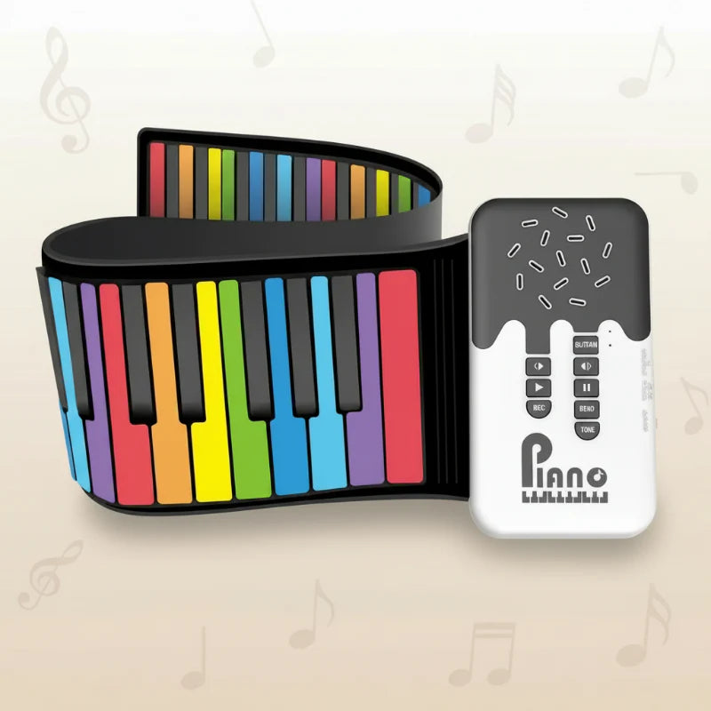 Roll-up Piano Keyboard – Creative & Educational – Foldable Piano