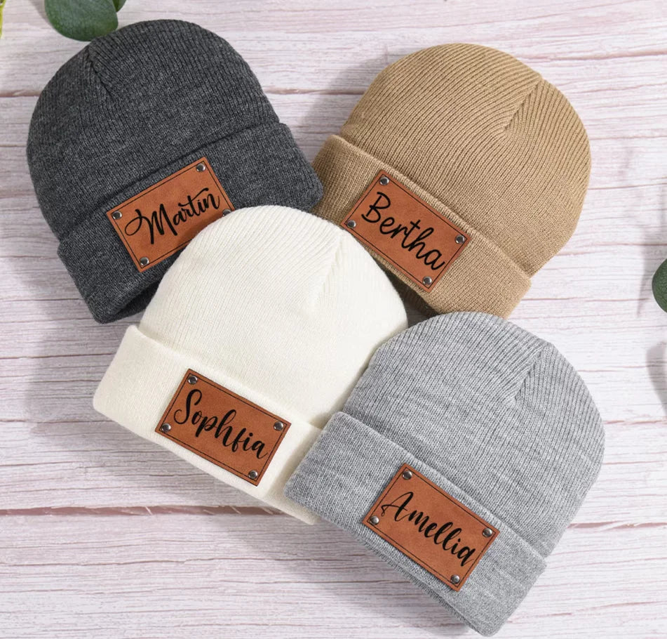 Mini Fashion™ - Own Font - Personalized Beanie Hat