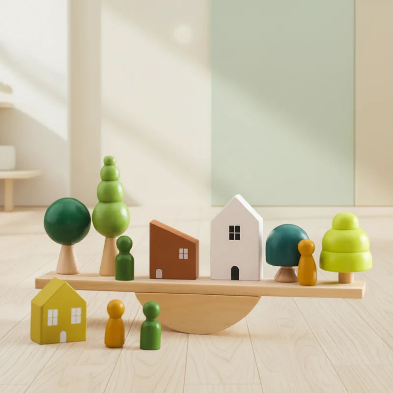 Wooden Forest Blocks – Creativity & Development – Wooden Stacking Blocks Set