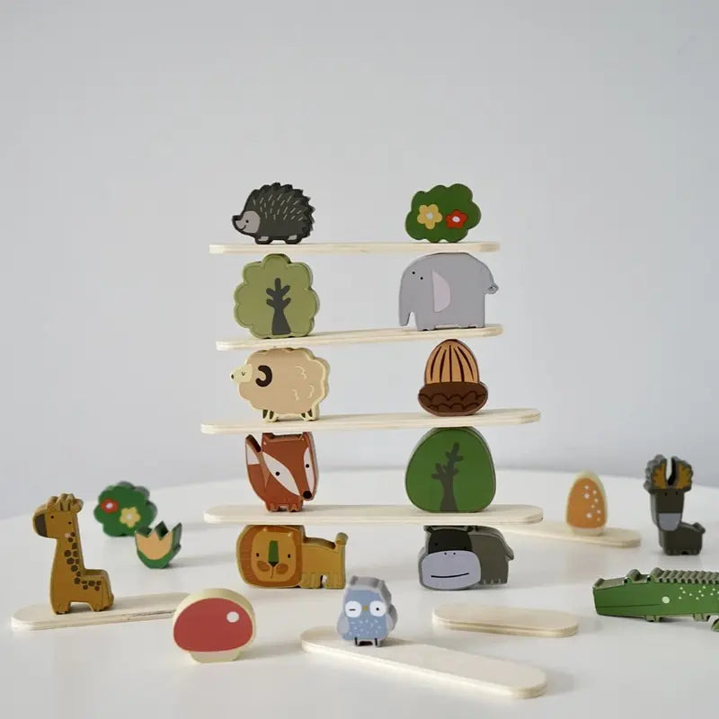 Animal Stackers™ - Smart Stacking - Wood Animals Stacking Toys