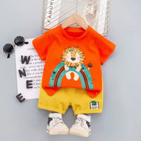 Thumbnail for Mini Fashion™ - Lion print - Boys Summer Set