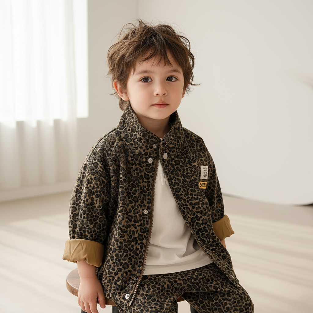 Mini Fashion – Cool & Comfortable – Leopard Print Jacket
