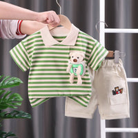 Thumbnail for Mini Fashion™ - Stripes Suit - Cotton Dress Set