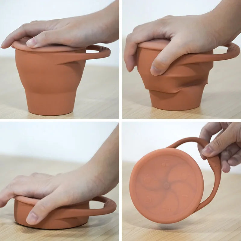 Snackcup™ - Easy to Carry - Silicone Collapsible Cup