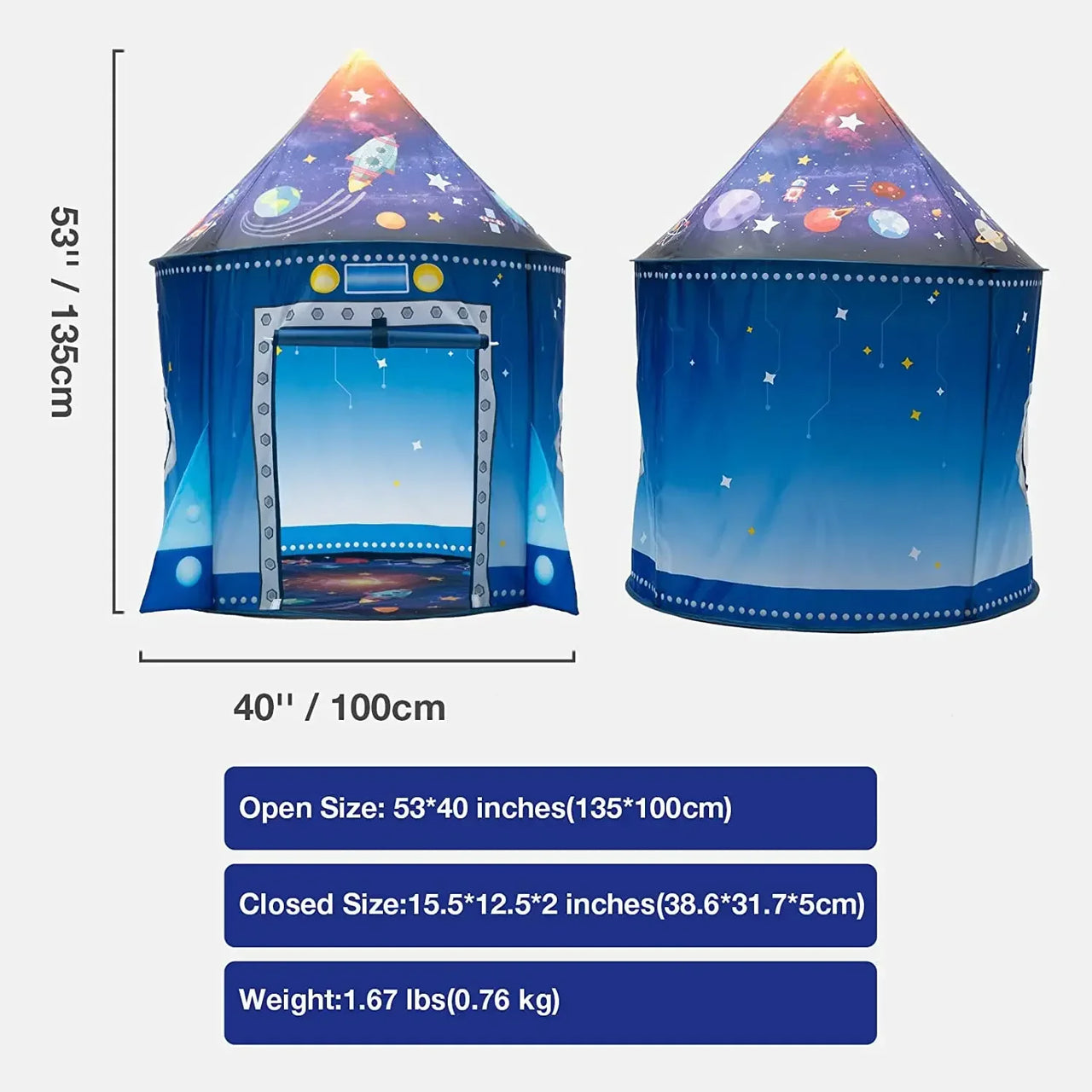 Rocket Ship Tent™ – Space Adventure Pop-up - Children's tent