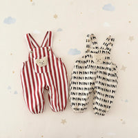 Thumbnail for Striped Overall Romper – Soft & Comfort – Kids' Jumpsuit