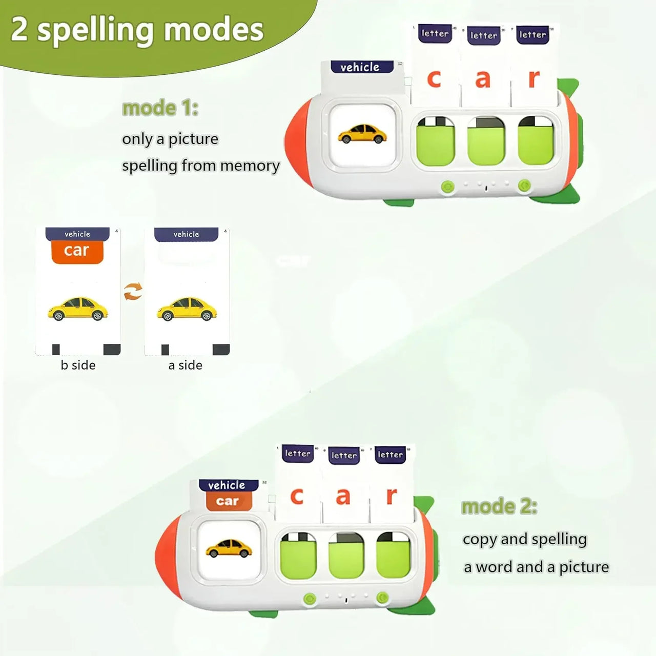 SmartKids – Learn English words – Educational card machine