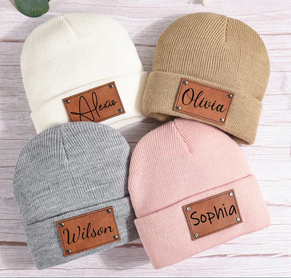 Mini Fashion™ - Own Font - Personalized Beanie Hat